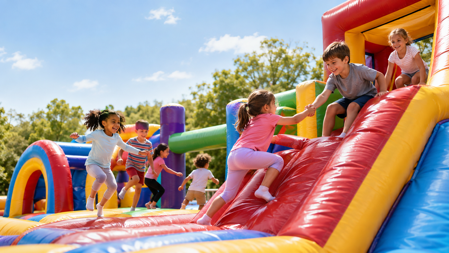 Les jeux gonflables et le développement de l’enfant : apprendre, bouger et grandir en s’amusant