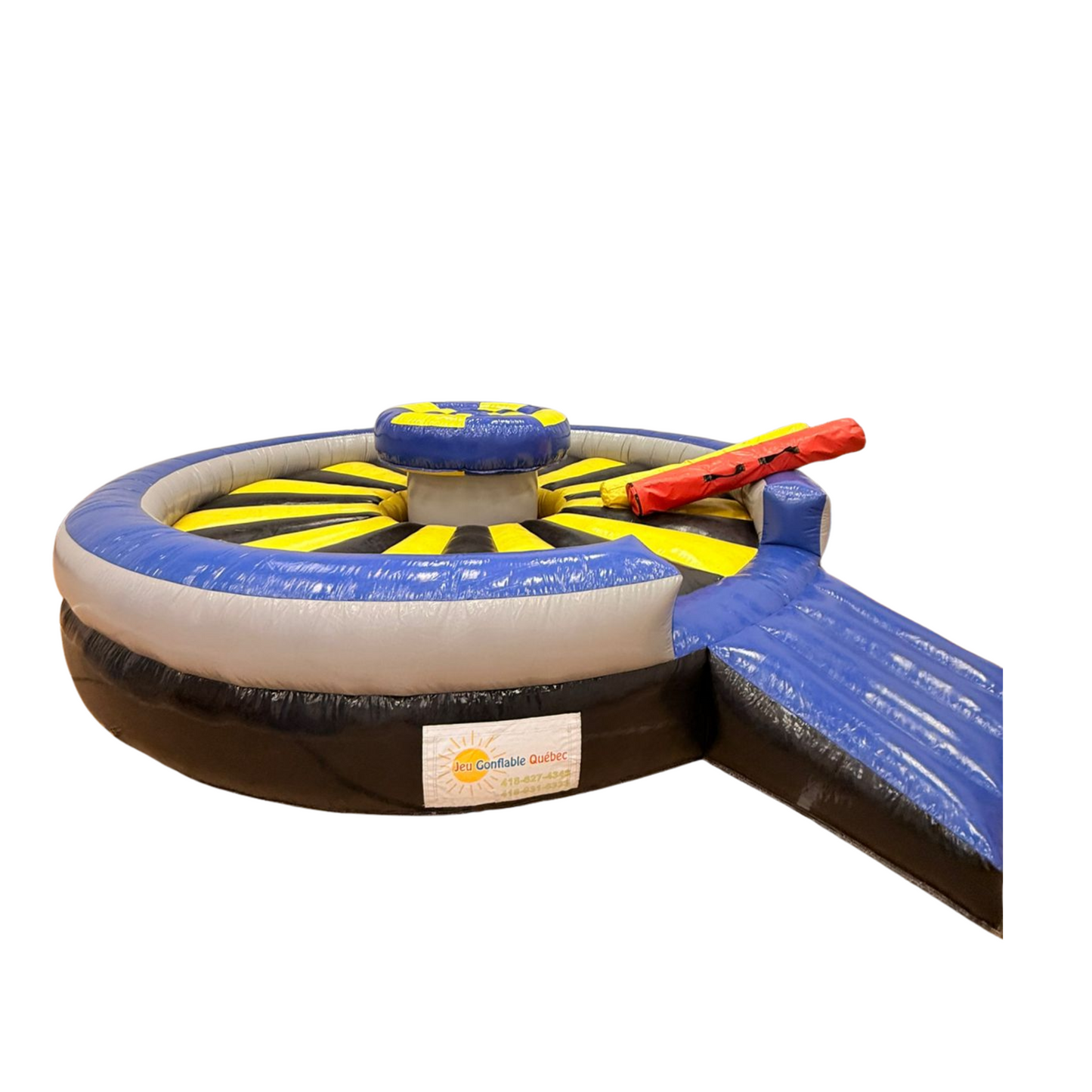 Combat de Lutte avec Casques et Bâtons