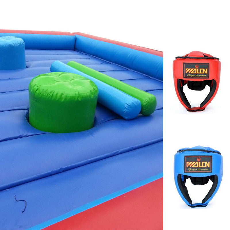 Arène Gladiateur avec Poufs + Casques + Bâtons